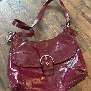 COACH patent leather purse